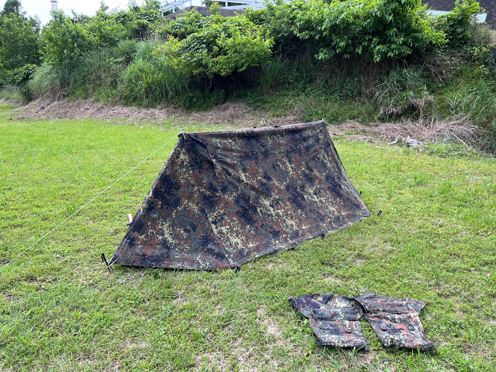ドイツ連邦軍パップテントで野営しました。 : Le Ciel ル