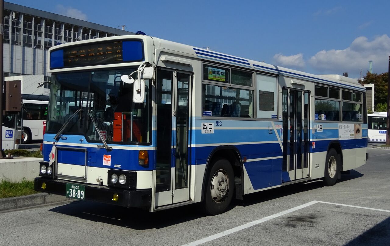 岡電バス 955 岡山22か38 三度のメシよりバスが好きな人のブログ