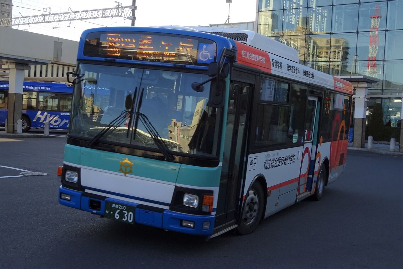 松江市営バス 島根200か・630 三度のメシよりバスが好きな人のブログ 松江市営バス 島根200か・630 三度のメシよりバスが好きな人のブログ