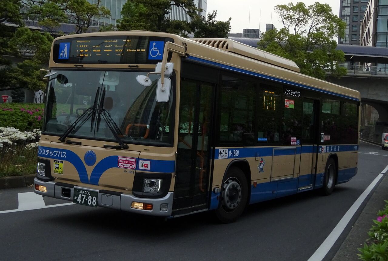 横浜市営バス 8 1869 横浜0か47 三度のメシよりバスが好きな人のブログ