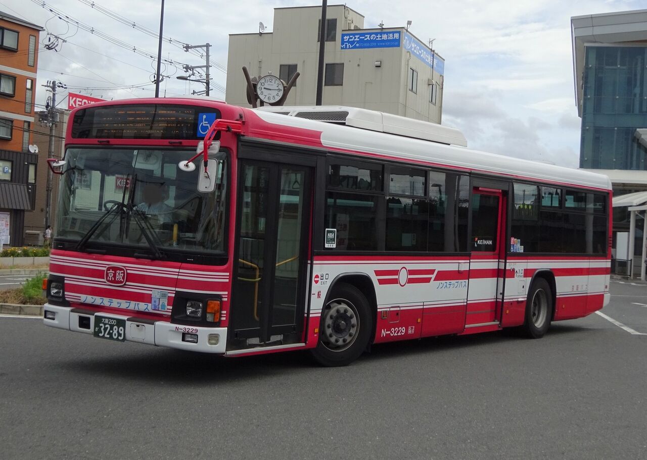 京阪バス N-3229(大阪200か3289) : 三度のメシよりバスが好きな人のブログ
