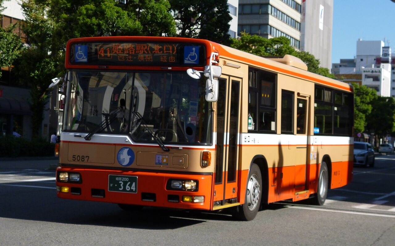 神姫グリーンバス 5087 神戸0か4699 三度のメシよりバスが好きな人のブログ