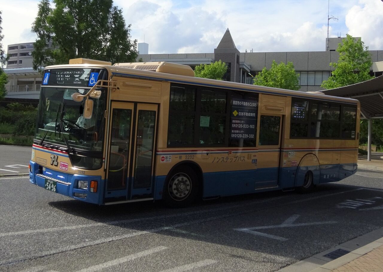 阪急バス 3232(神戸200か5496) : 三度のメシよりバスが好きな人のブログ