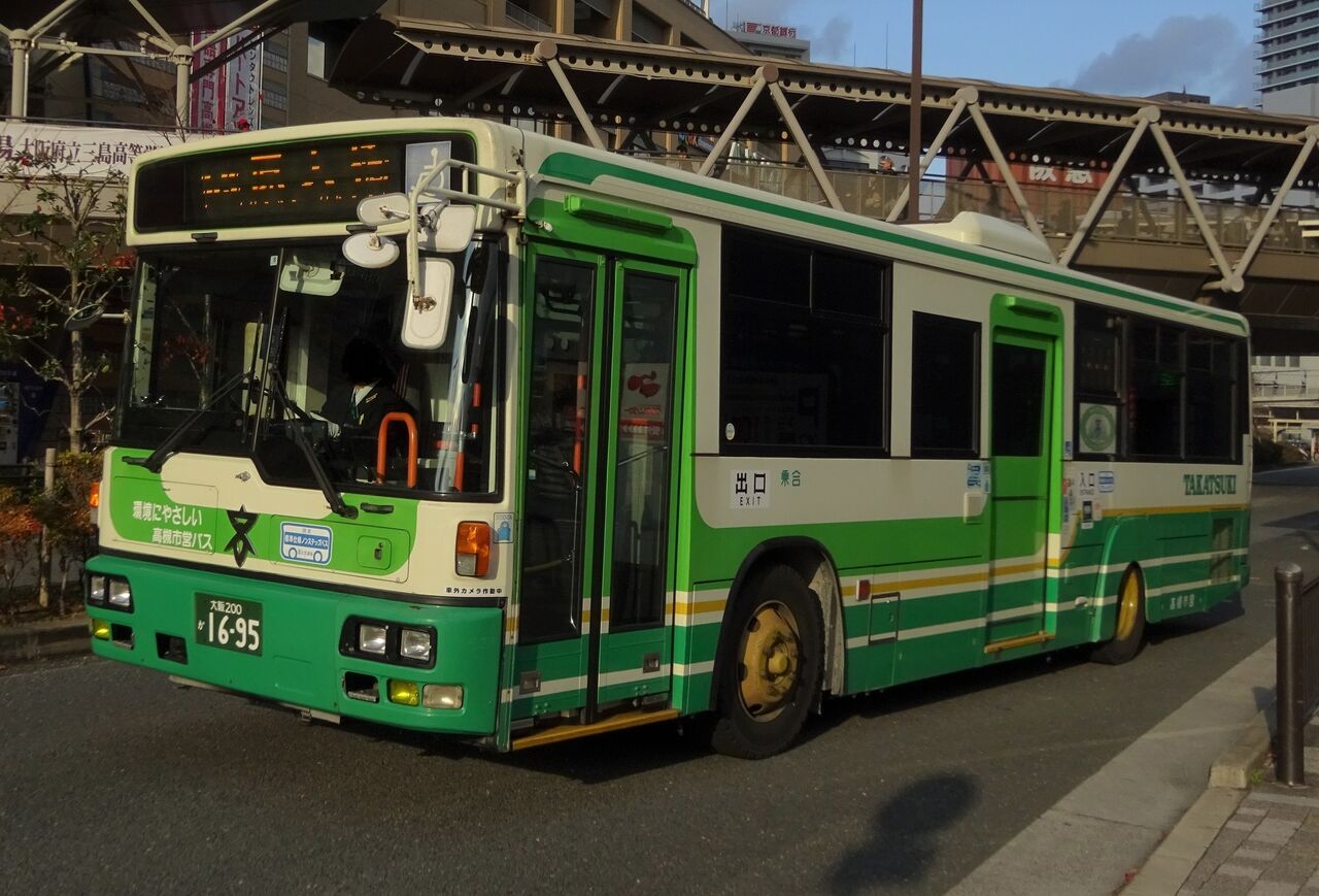 高槻市営バス 大阪0か1695 三度のメシよりバスが好きな人のブログ