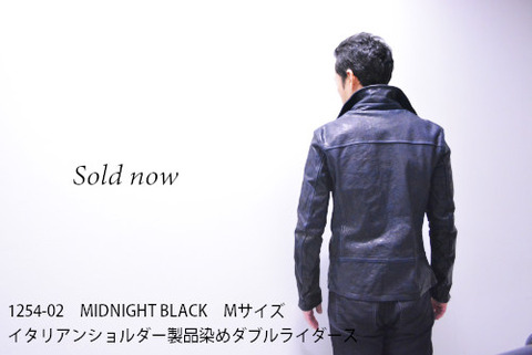 isamu katayama backlash 1254-02 イタリアンショルダー製品染め ダブルライダース