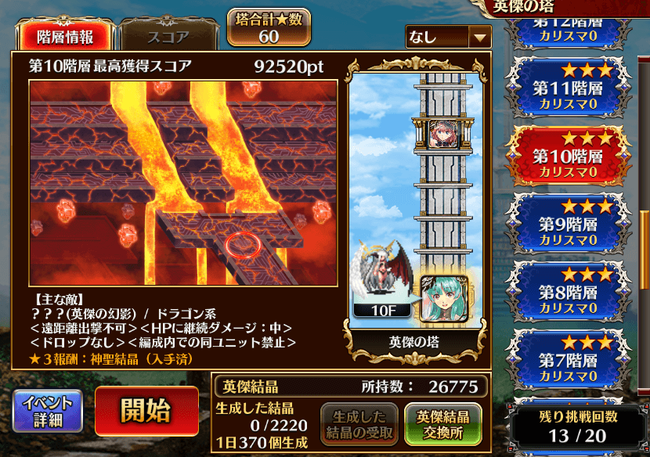 クリア状況