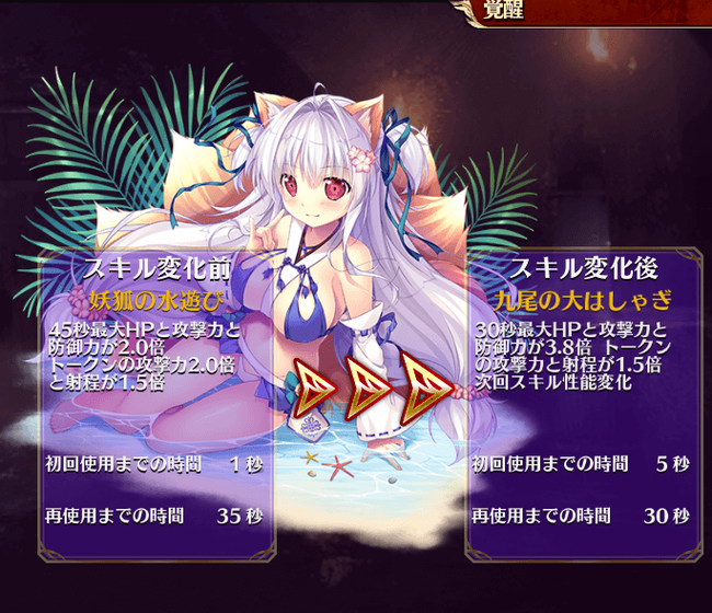 海水浴キュウビスキル