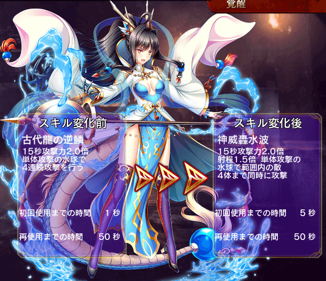 ハクノカミスキル覚醒