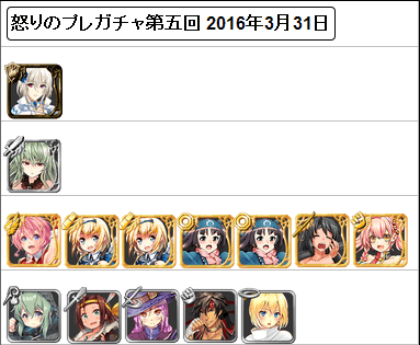 怒りのプレガチャ5