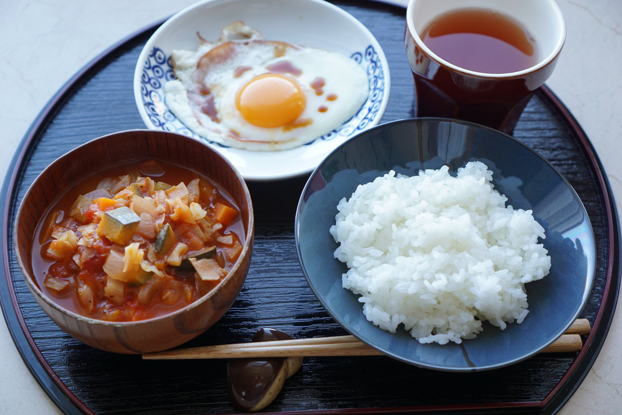 ご飯と一緒に 和風ミネストローネｄｅ一汁一菜な朝食 お弁当レストラン わっぱ弁当修行ブログ