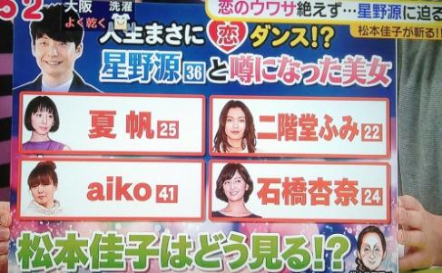 芸能 星野源の 歴代彼女 がスゴすぎる 浮気疑惑も浮上で ガッキー大丈夫 ネギうどん ふかや ちゃんねる 芸スポ速報