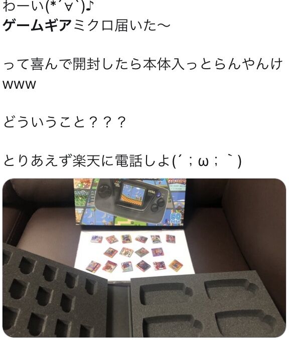 Sagi ゲームギアミクロ発売 中身は空で届く げーむのまとめ速報