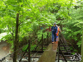 根原のつり橋