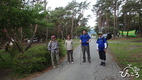 キャンプ場を抜けて