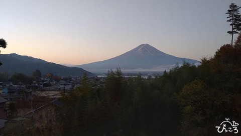 朝焼けと富士山_DSC_1627