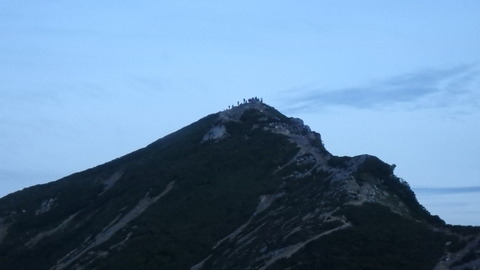 唐松岳山頂の人々
