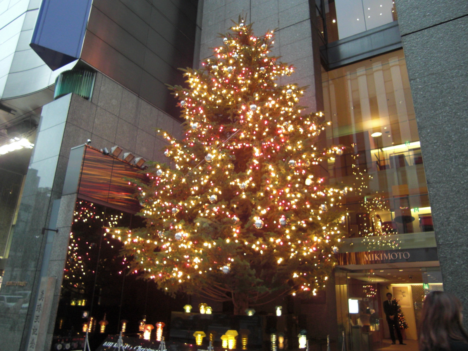 銀座mikimotoのクリスマスツリー Macky S 湘南つれづれ日記