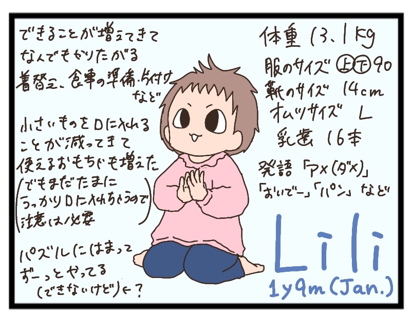 1歳9ヶ月まとめ【成長記録】 : 猫の手貸して Powered by ライブドアブログ