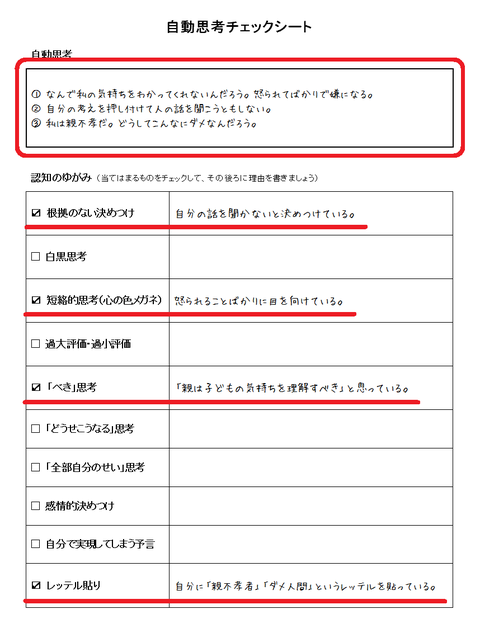 131107認知療法 状況①ステップ3-2