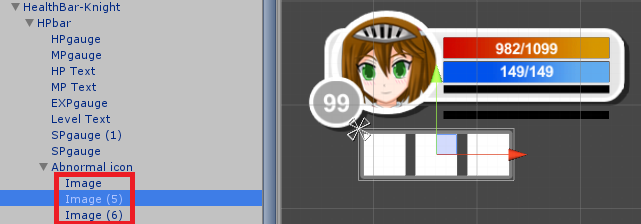 状態異常をアイコンで表示する Unityアセット Action Rpg Starter Kit をいじるブログ