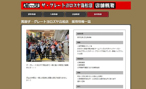 盛岡萬屋よろずやザ・グレートヨロズヤ高松店の場所