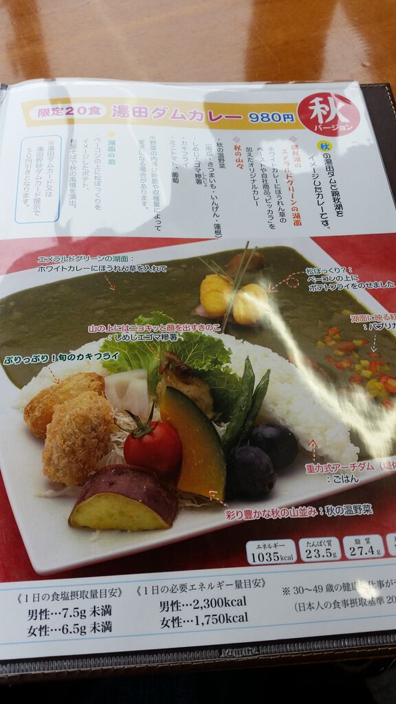 食限定の 湯田ダムカレー秋バージョン 道の駅錦秋湖 西和賀町 ぴんくぴっぐ備忘録 岩手盛岡生活ブログ 食限定の 湯田ダムカレー秋バージョン 道の駅錦秋湖 西和賀町 ぴんくぴっぐ備忘録 岩手盛岡生活ブログ