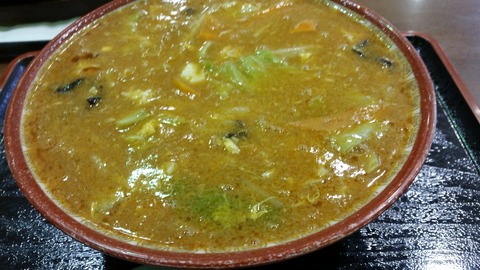 食べた感想道の駅やまびこ館ドラゴン麺(小辛)850円