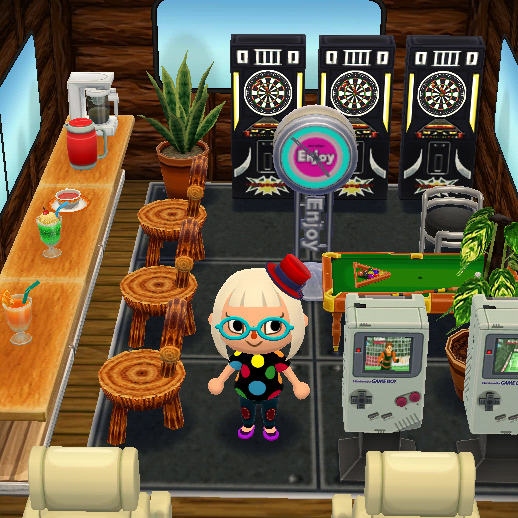 ポケ森 レイアウト アメリカンダイナー のんびりアロマ島生活 タイムトラベラー編