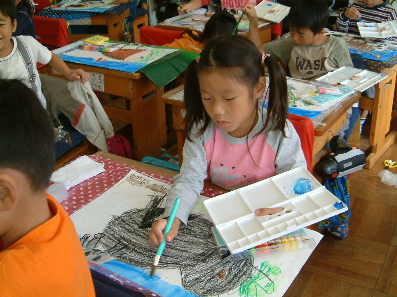 １年生の図工 絵筆の使い方 柴田克美教育大全集