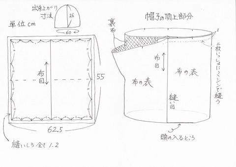 ダイや柄ニット帽
