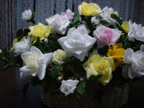 ティッシュの花2、