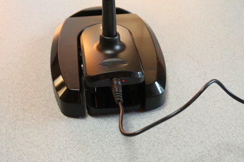 電源が入ると光る