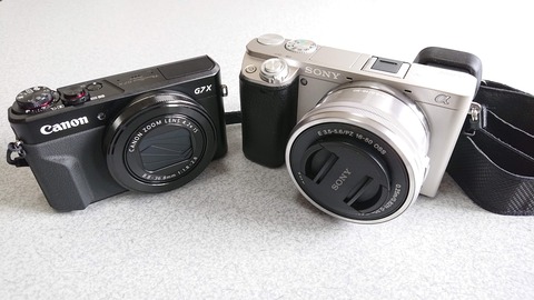 Canon G7 X MarkⅡとSony a6000