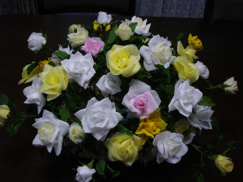 ティシュの花1、
