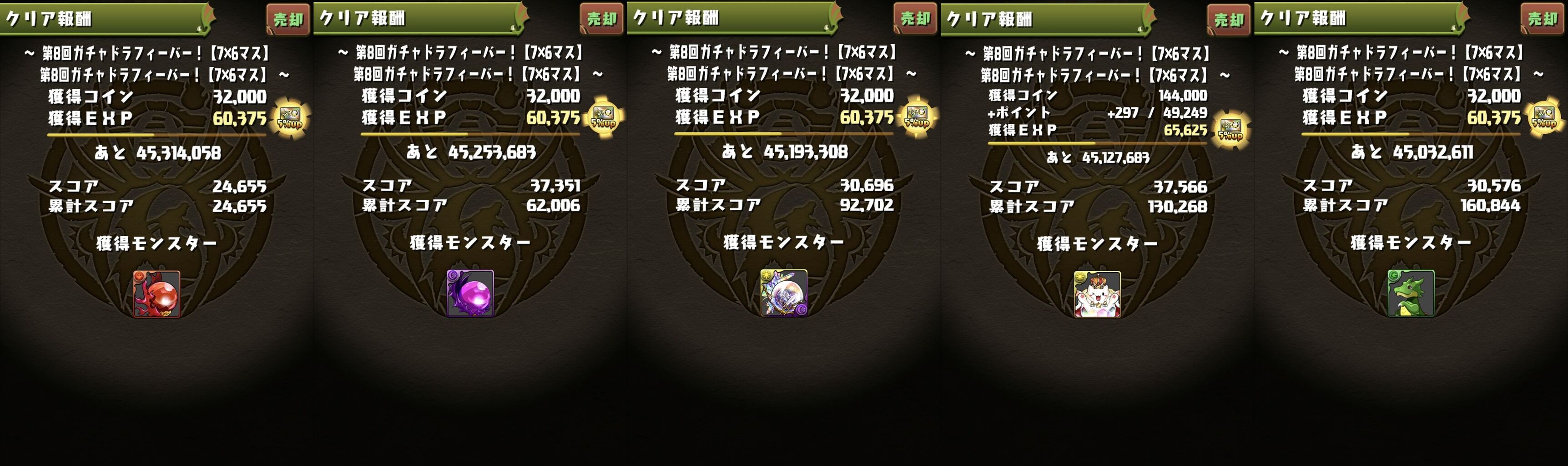 ガチャドラフィーバー７ ６終わった 日々努力 のblog
