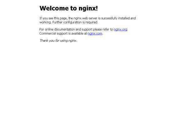 Welcome to nginx!