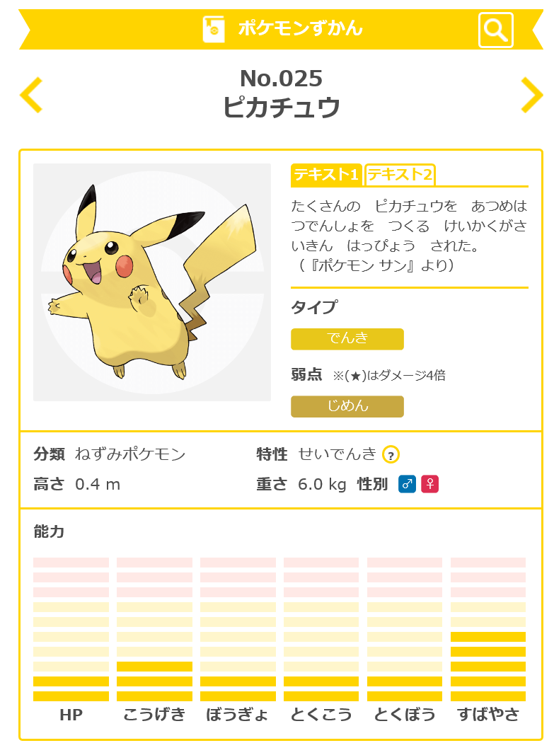 ポケモン語れるか その1 ピカチュウ ポケモンろーど2nd