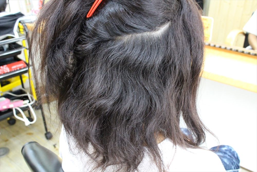 縮毛矯正 ストレートパーマ 施術例 岩国市の美容院 Hair Make Place