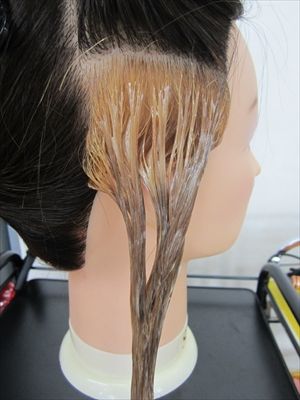 ブリーチ毛にストレートパーマ 岩国市の美容院 Hair Make Place