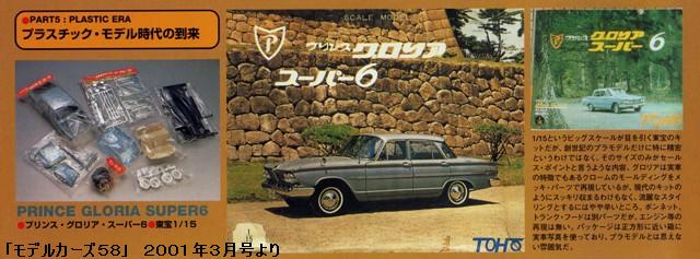 東宝模型（TOHO） プリンス・グロリア・スーパー6 : ぷらもった
