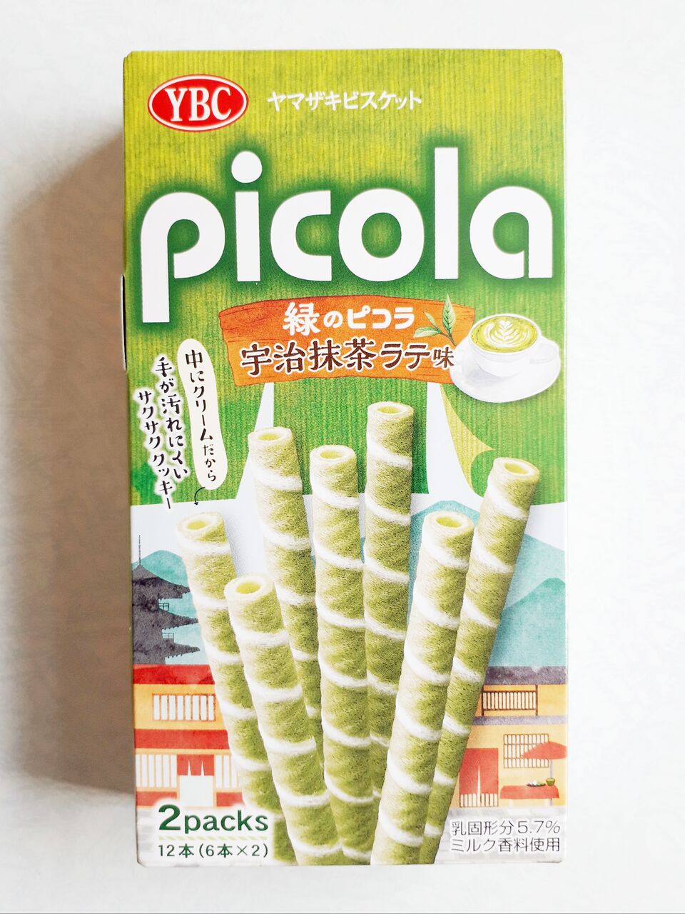 ヤマザキビスケット 緑のピコラ 宇治抹茶ラテ味 パン食べたよ ヤマザキビスケット 緑のピコラ 宇治抹茶ラテ味 パン食べたよ