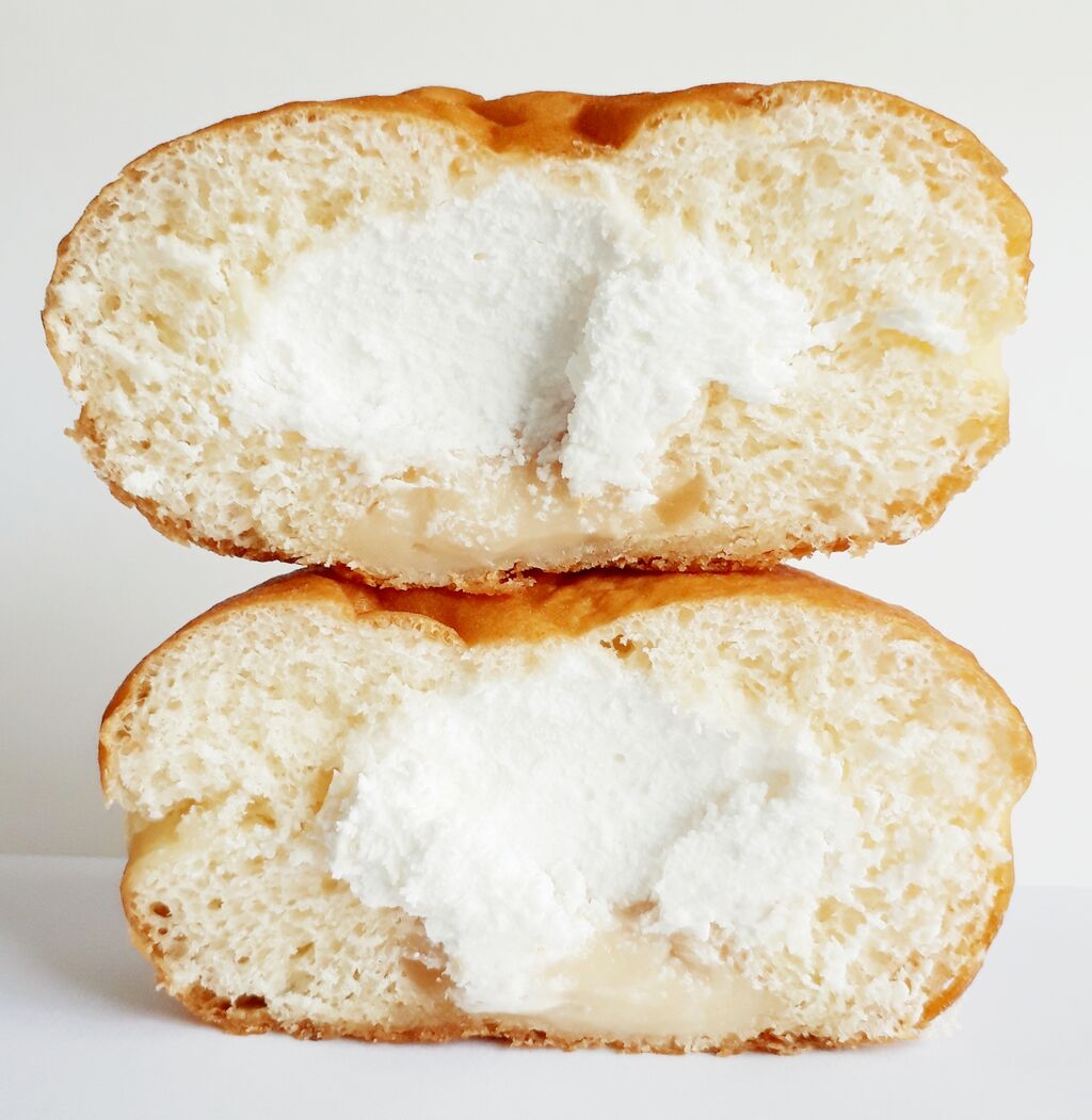 ヤマザキ マラサダ ミルクホイップ マカダミアナッツ入り パン食べたよ