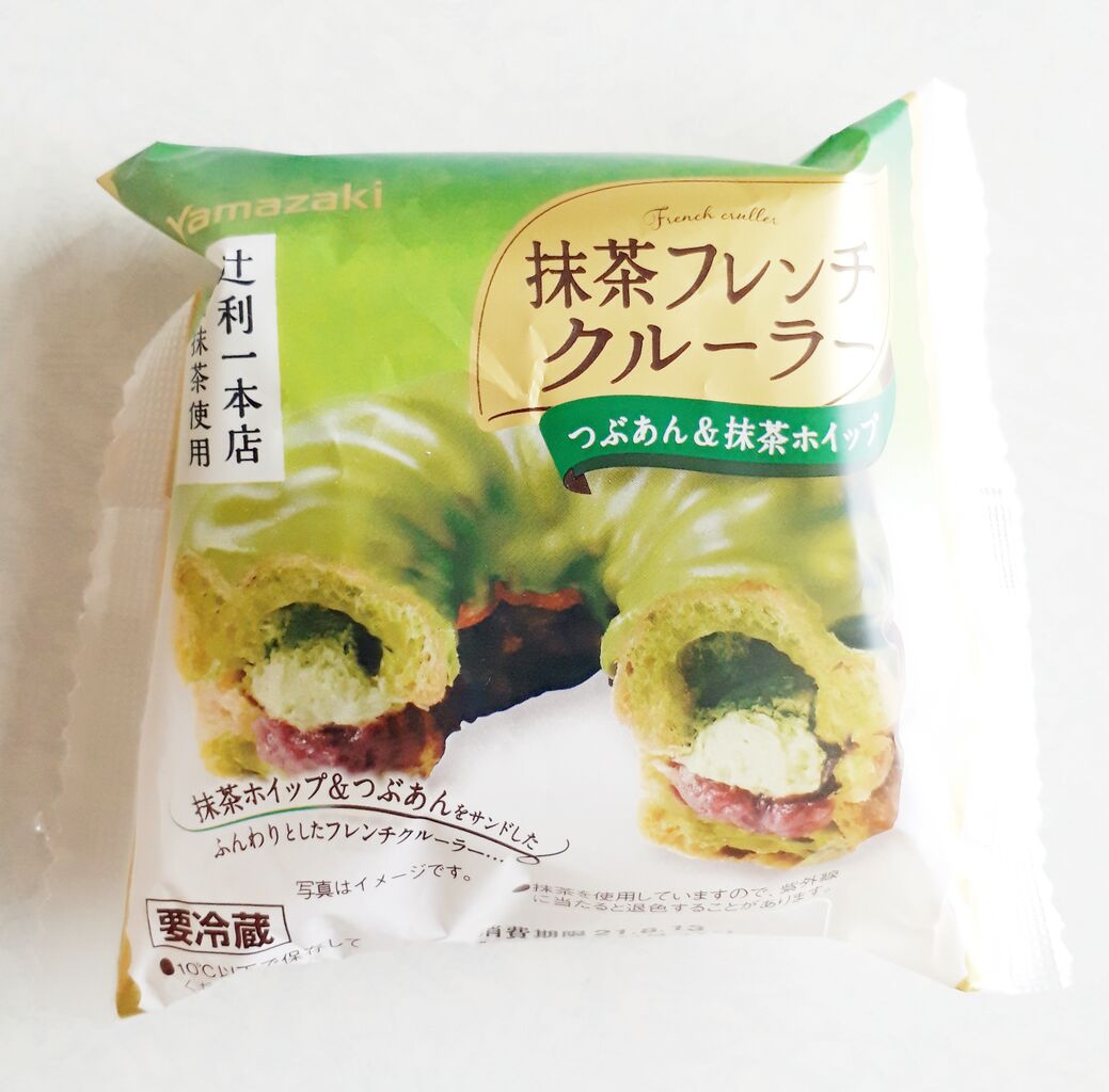 ヤマザキ 抹茶フレンチクルーラー つぶあん 抹茶ホイップ パン食べたよ ヤマザキ 抹茶フレンチクルーラー つぶあん 抹茶ホイップ パン食べたよ