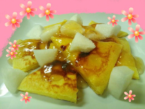 梨のはちみつパンケーキ★
