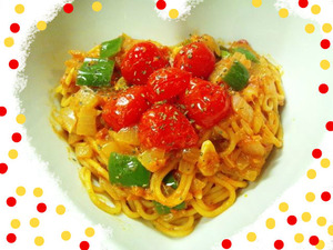 トマトクリームパスタ★