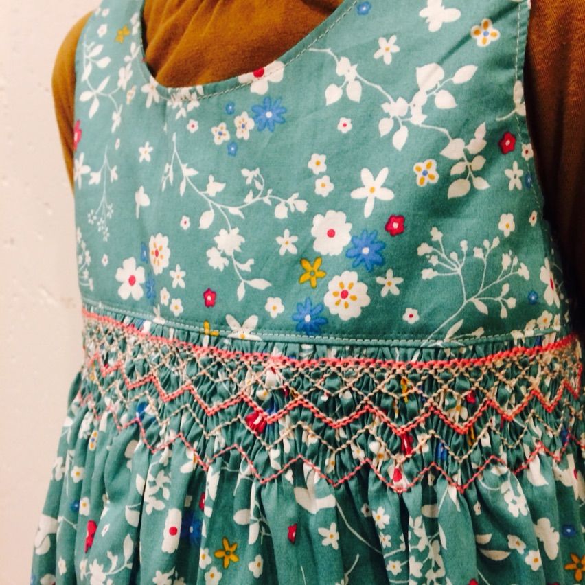 スモッキング刺繍のサマーワンピース完成 Mon Journal
