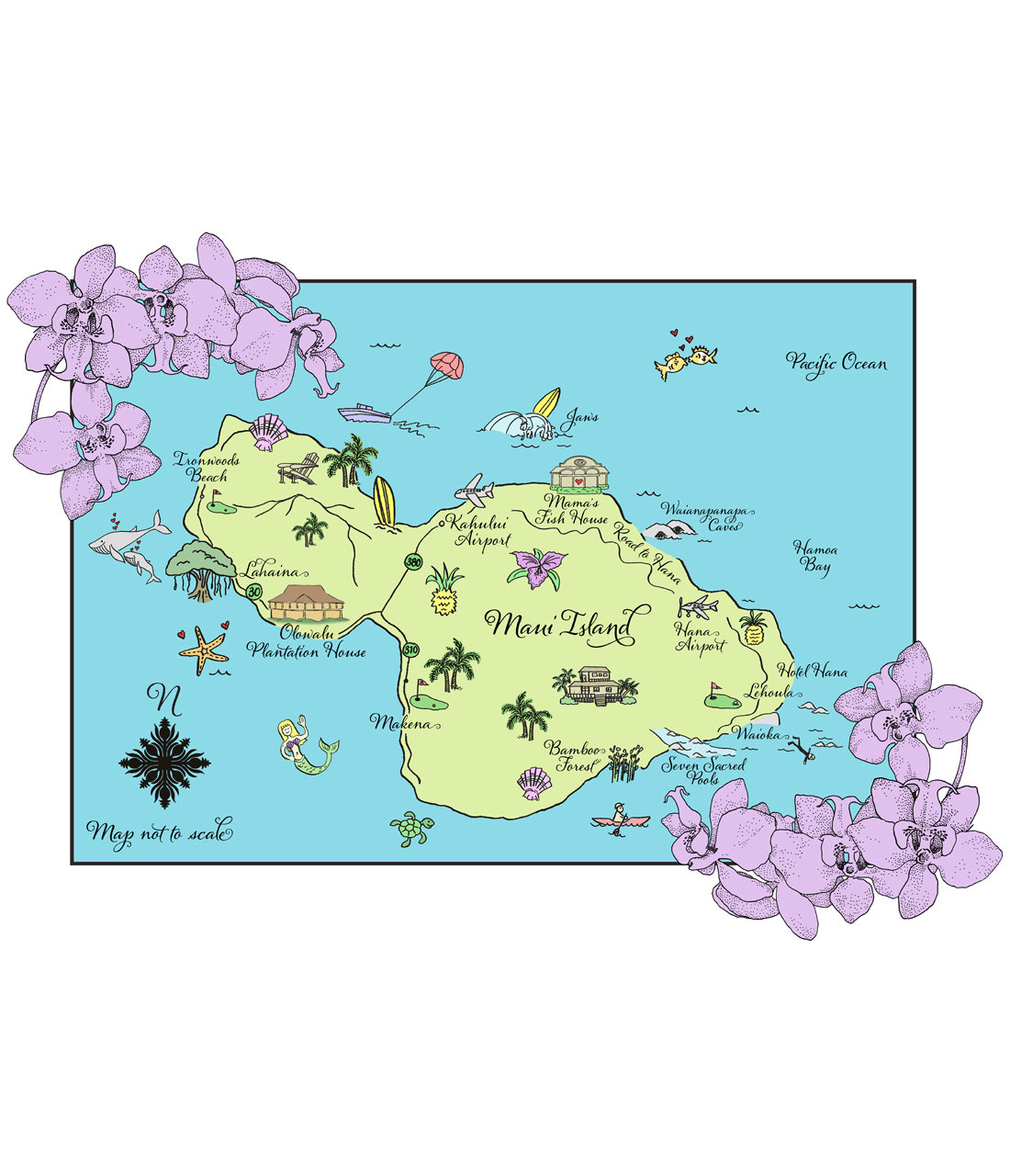 Hawaii Map Tote Bag Plumeria Cafe Hawaii Map Tote Bag Plumeria Cafe