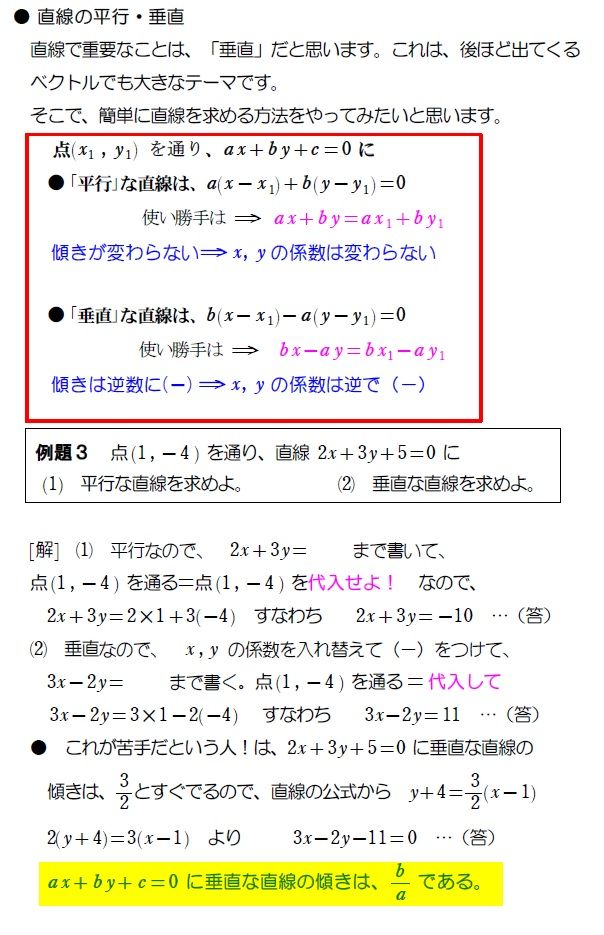 燃えよ 数 図形と方程式 ２ １ 直線の方程式 数 Bを ぶっ飛ばせ