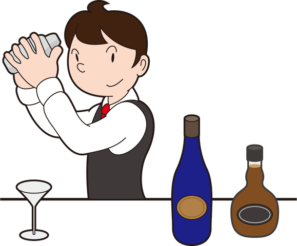 バーテンダー イラスト この画像を無料でダウンロード