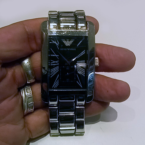 メンズ ファッション 腕時計 アルマーニ Armani 時計の電池交換2